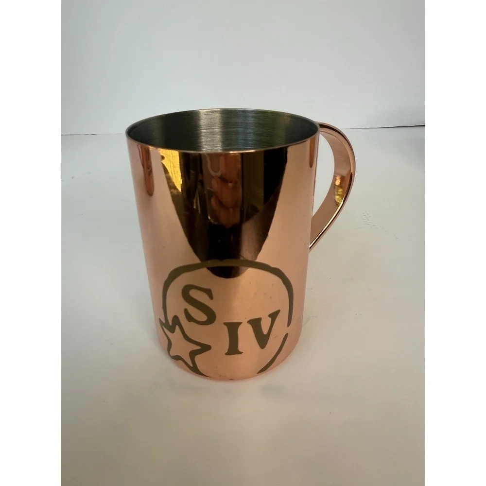 Lot Of 3 Moscow Mule Copper Mug Ketel One Vodka Stoli S IV Makers Mark Hammered‎